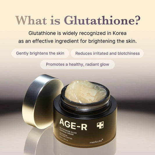 Medicube AGE-R Glutathione Glow Capsule Cream | Brightening & Anti-Aging Moisturizer with Glutathione Capsules
