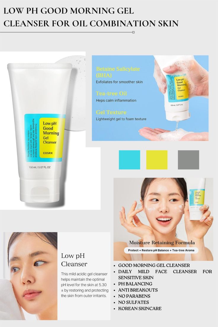COSRX – Low pH Good Morning Gel Cleanser