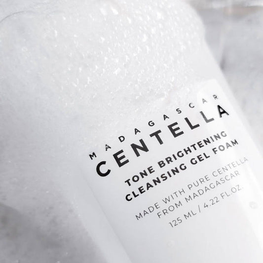 SKIN 1004 Madagascar Centella Tone Brightening Cleansing Gel Foam | Gentle Exfoliating Face Wash for Radiance