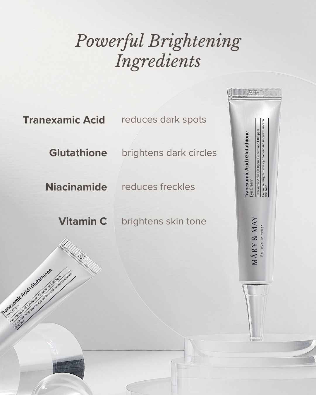 Mary & May Tranexamic Acid + Glutathione Eye Cream Mini (12g)