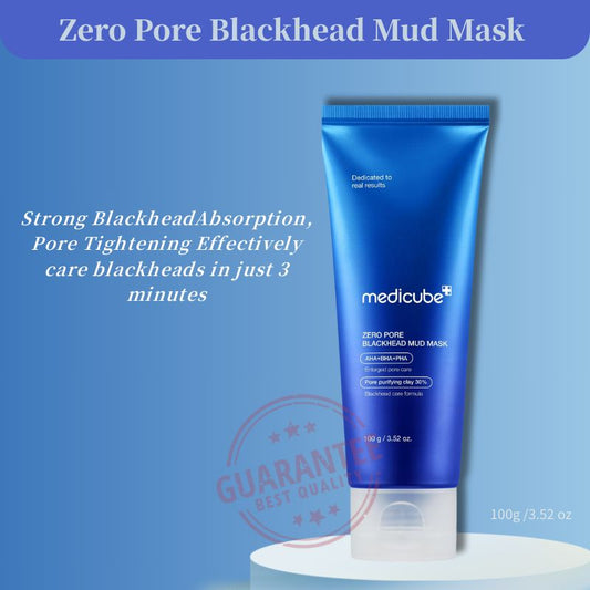 Medicube Zero Pore Blackhead Mud Mask | Deep-Cleansing Pore Care with AHA/BHA & Charcoal