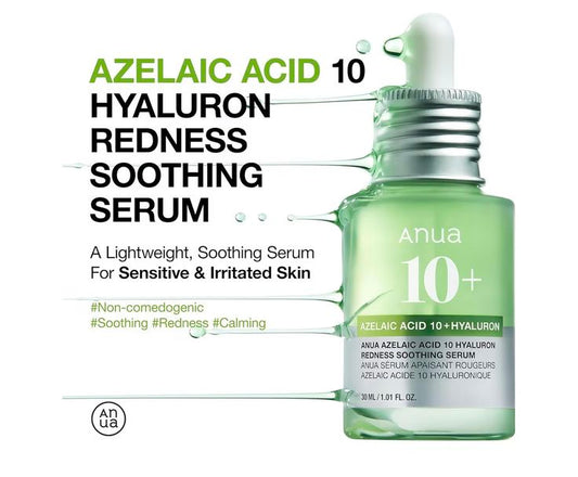 Anua – Azelaic Acid 10 Hyaluron Redness Soothing Serum (30ml)