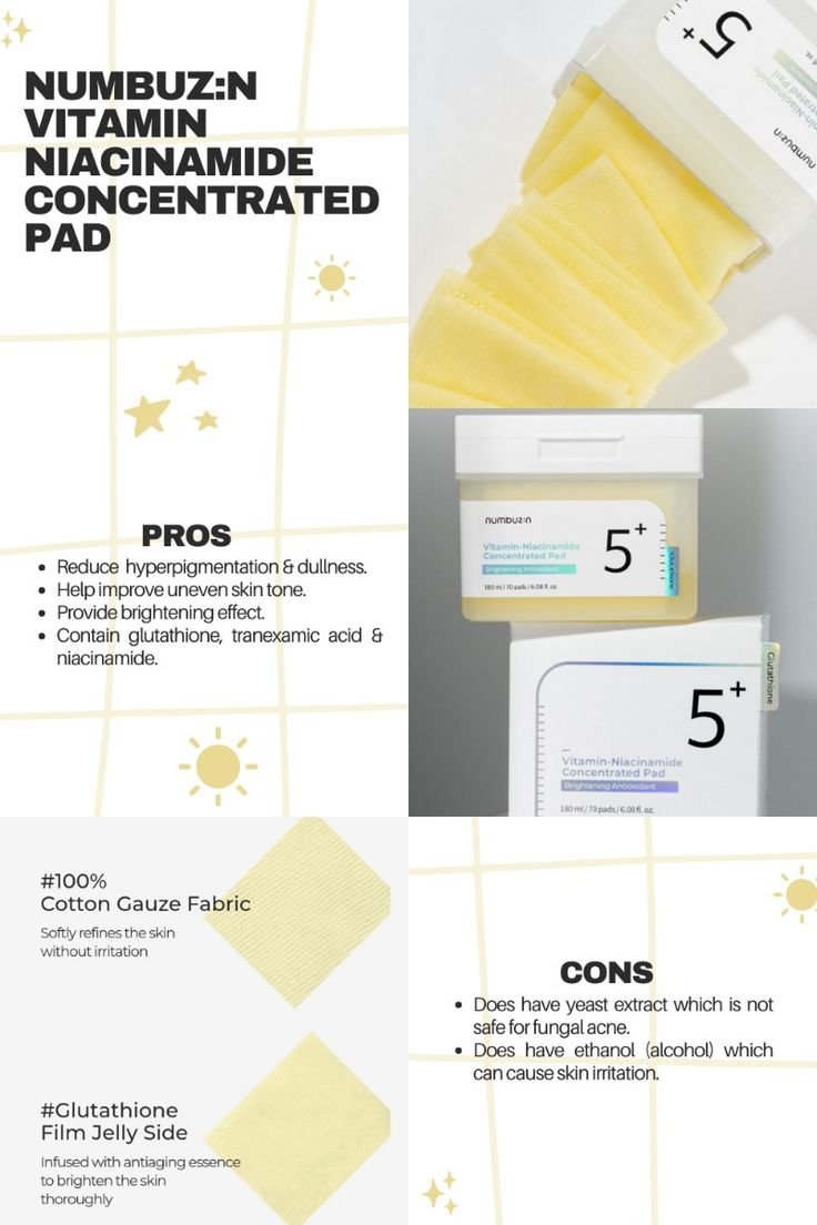 Numbuzin – No.5 Vitamin-Niacinamide Concentrated Pad