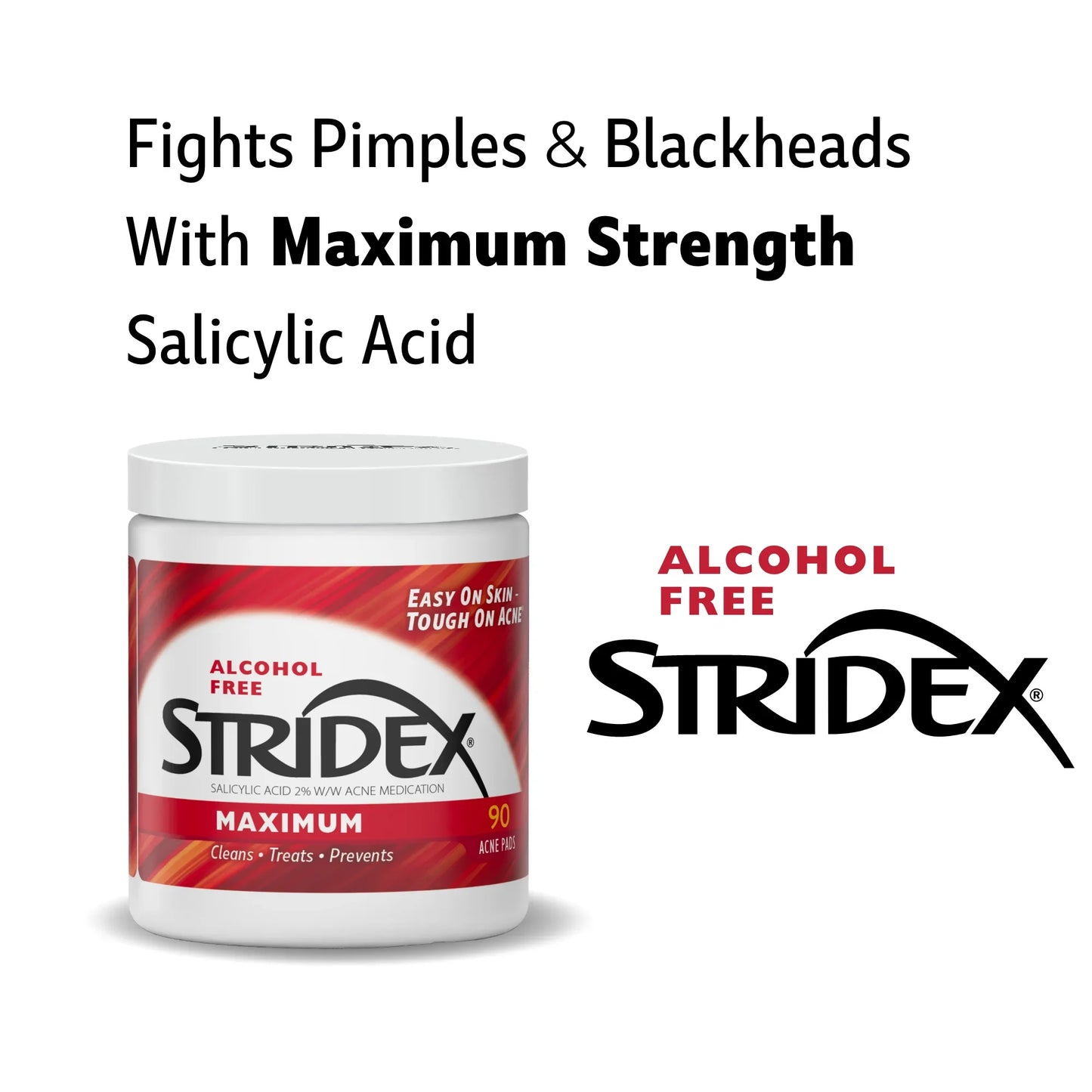 STRIDEX - Maximum 2% Salicylic Acid Soft Touch Pads