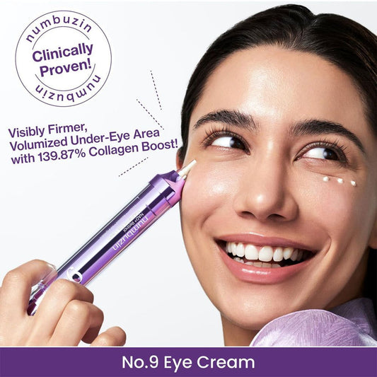 numbuzin No.9 NAD+ Retinol Volumetox Eye Cream | Firming & Brightening Eye Treatment with Peptides (10ml)