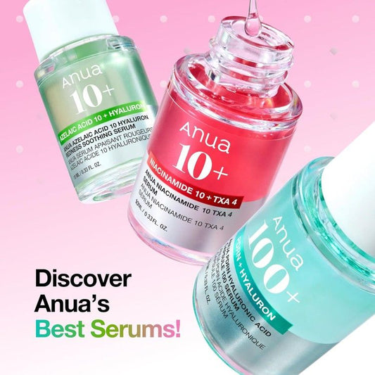 Anua – Serum Mini Trio Set | Targeted Treatments for Hydration, Brightening & Redness Relief (3 x 10ml)