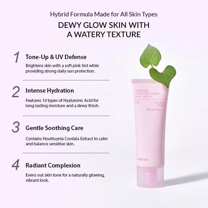 celimax - Heart Pink Tone Up Sun Cream 40ml