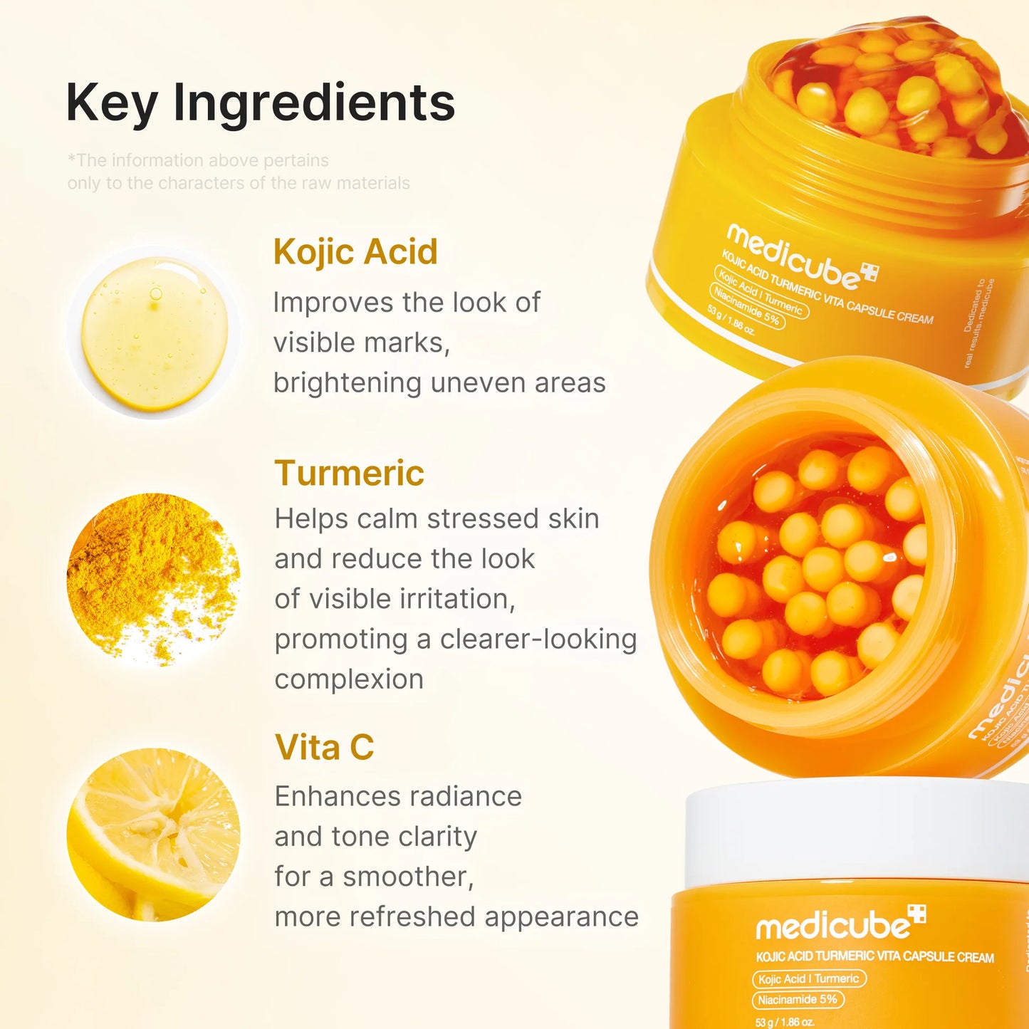 Medicube - Kojic Acid Turmeric Vita Capsule Cream