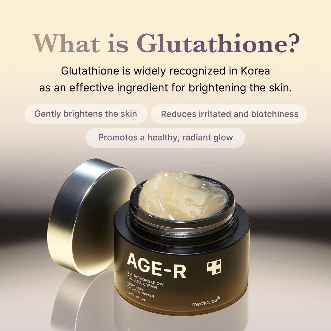 Medicube AGE-R Glutathione Glow Capsule Cream | Brightening & Anti-Aging Moisturizer with Glutathione Capsules