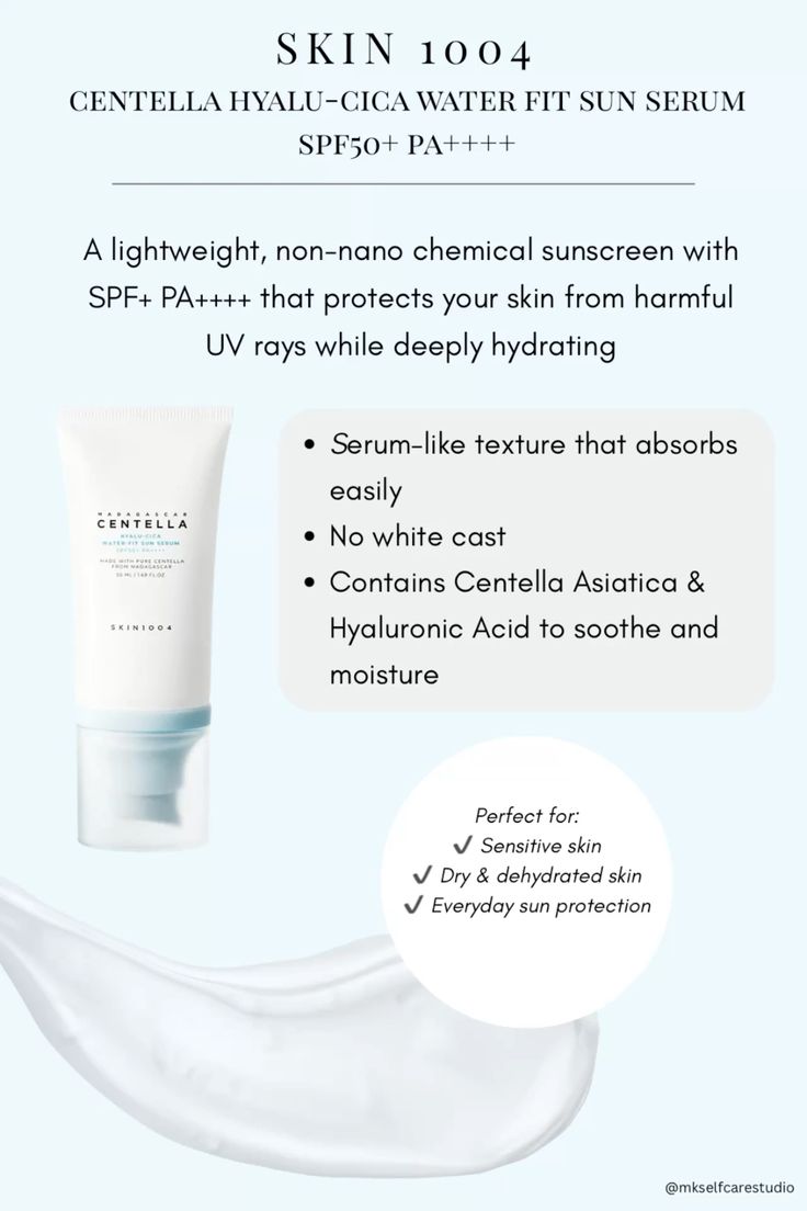 SKIN1004 – Madagascar Centella Hyalu-Cica Water-Fit Hydrating Sun Serum