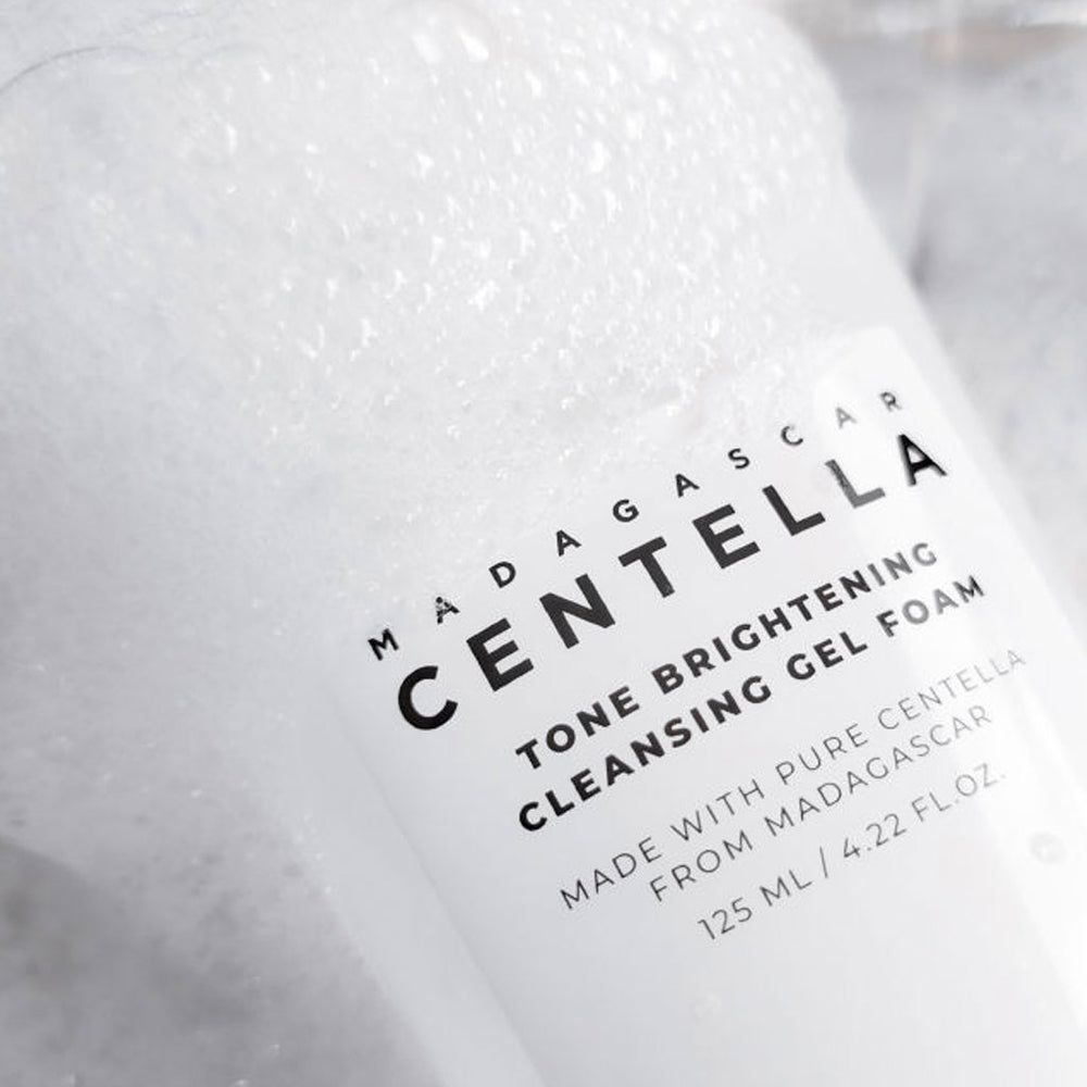 SKIN 1004 Madagascar Centella Tone Brightening Cleansing Gel Foam | Gentle Exfoliating Face Wash for Radiance