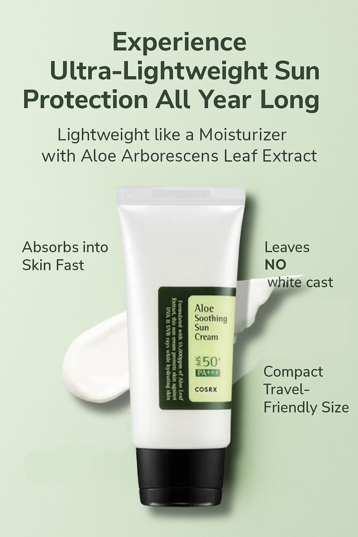 COSRX – Aloe Soothing Sun Cream SPF50+ (50ml)