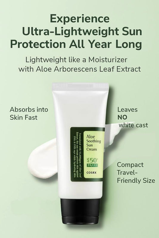 COSRX – Aloe Soothing Sun Cream SPF50+ (50ml)