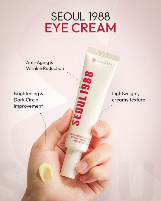 KSECRET SEOUL 1988 Retinal Eye Cream | Firming & Brightening Treatment for Fine Lines and Under-Eye Bags