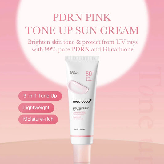 medicube - PDRN Pink Tone up Sun Cream SPF50+ PA++++ - 50ml