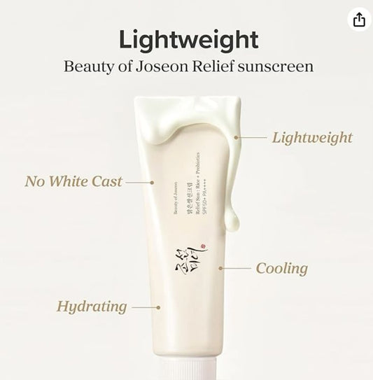 Beauty of Joseon – Relief Sun: Rice + Probiotics SPF 50+ PA++++