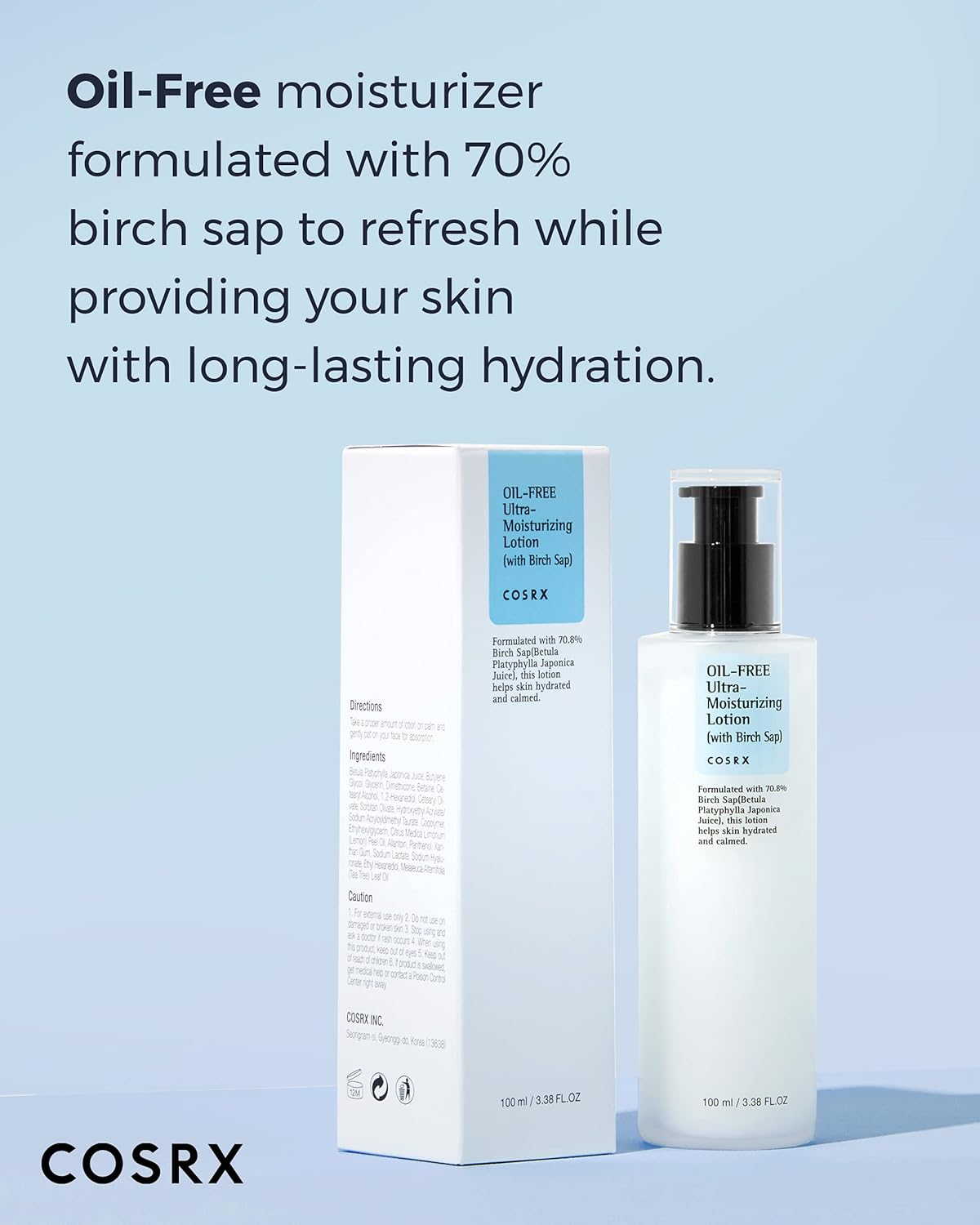 COSRX Oil Free Lotion with Birch Sap