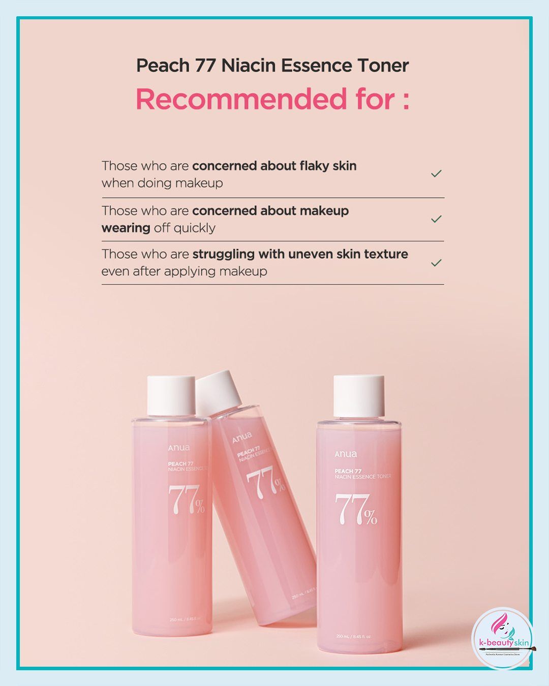 Anua – Peach 77 Niacin Essence Toner