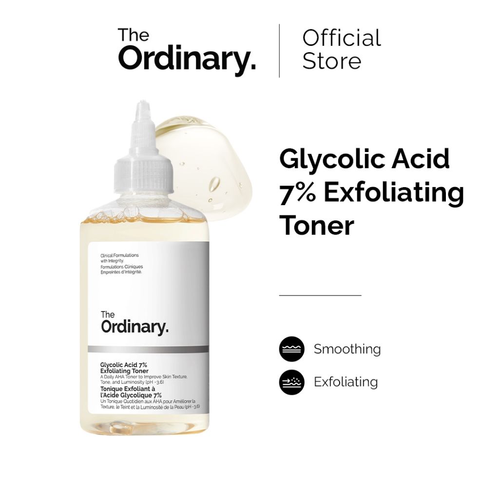 The Ordinary Glycolic Acid 7% Exfoliating Toner (240ml)