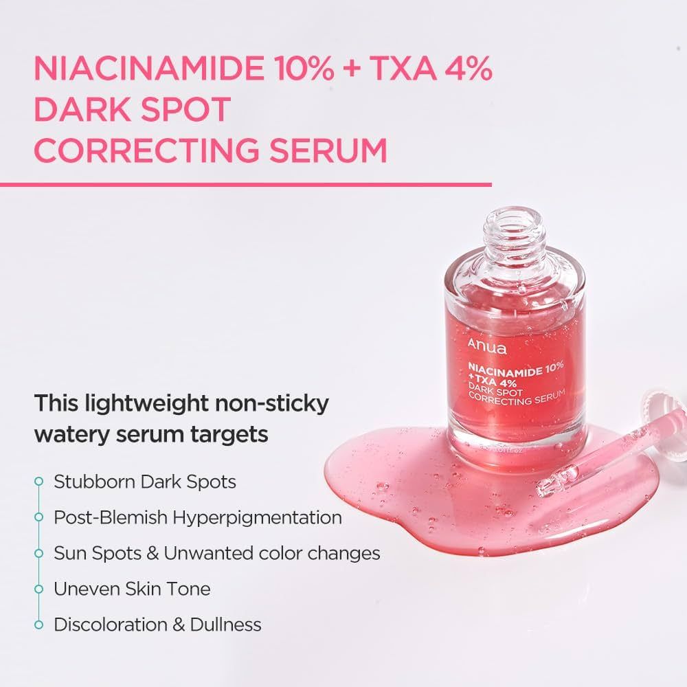 Anua – Niacinamide 10% + TXA 4% Dark Spot Correcting Serum