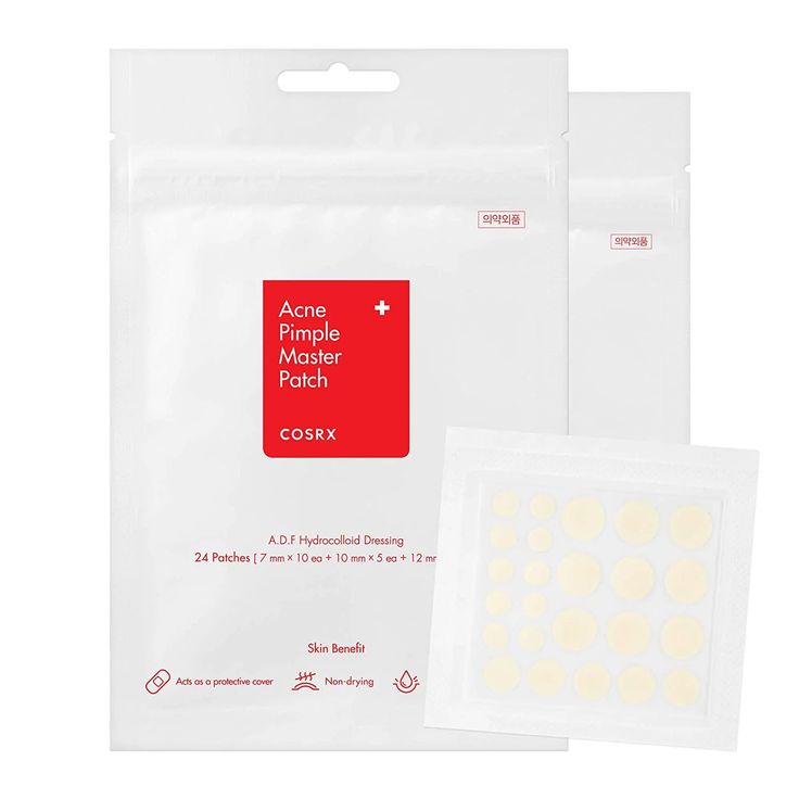 COSRX Acne Pimple Master Patch Hydrocolloid Spot Treatment spot patch front product image from Skin Hack Beauty