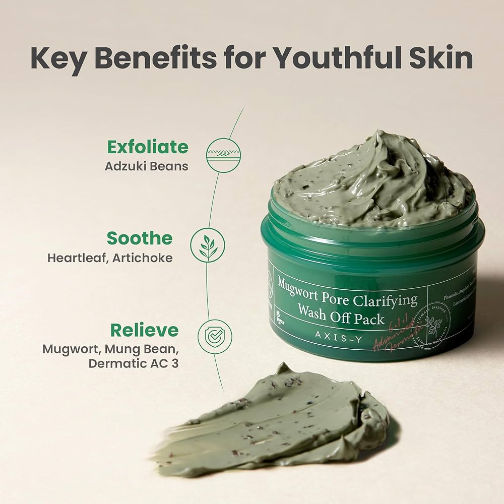 AXIS-Y Mugwort Pore Clarifying Wash Off Pack 100ml