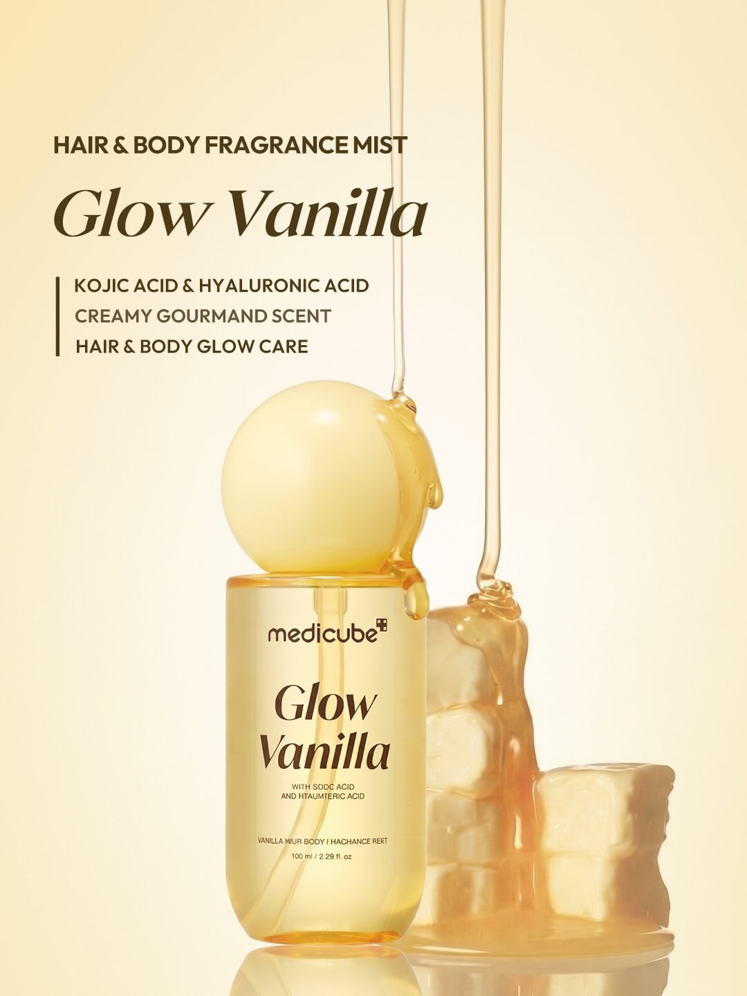 Medicube Vanilla Hair & Body Fragrance Mist hair and body mist product detail image from Skin Hack Beauty