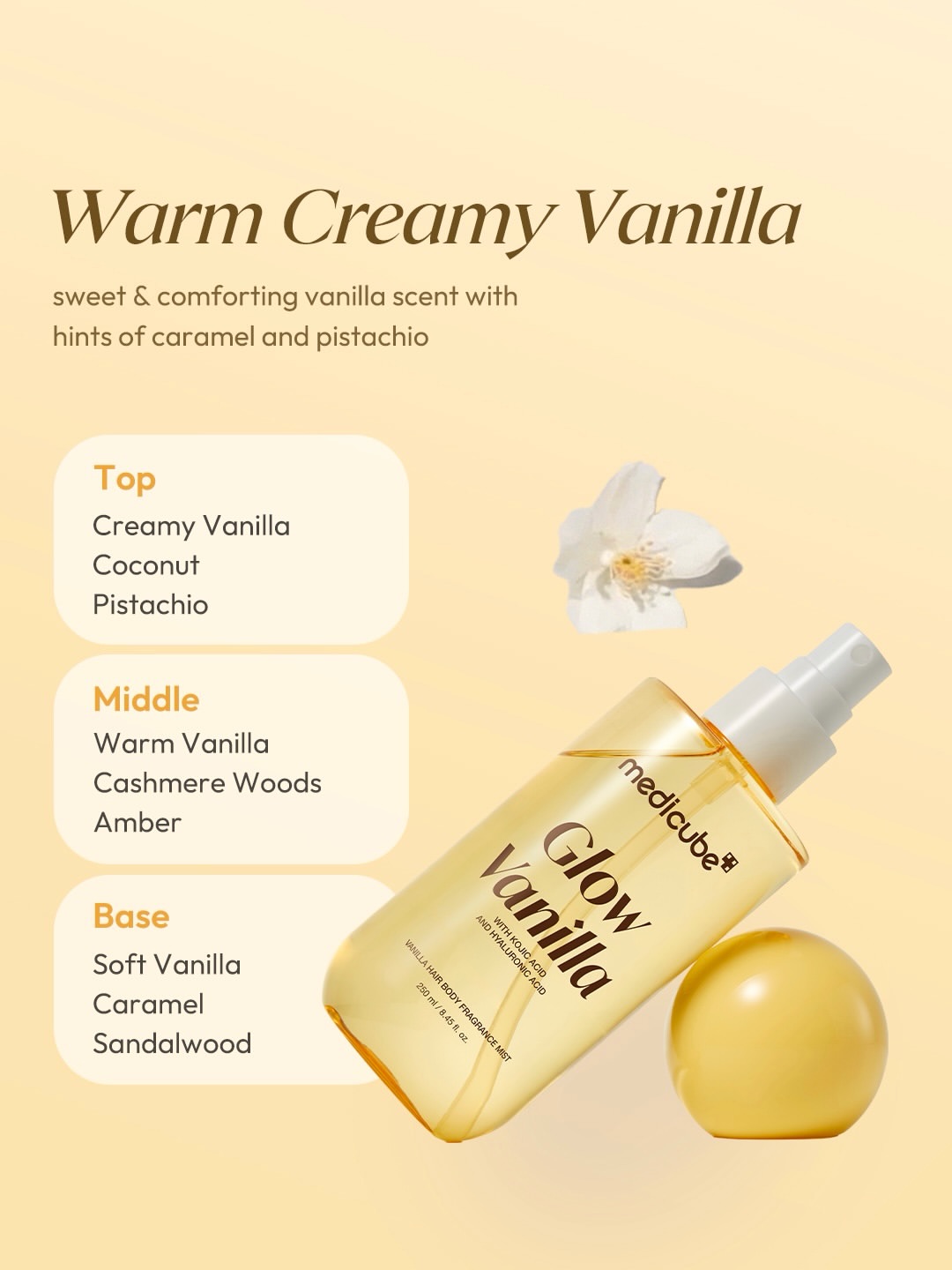 Medicube Vanilla Hair & Body Fragrance Mist hair and body mist product image 5 from Skin Hack Beauty