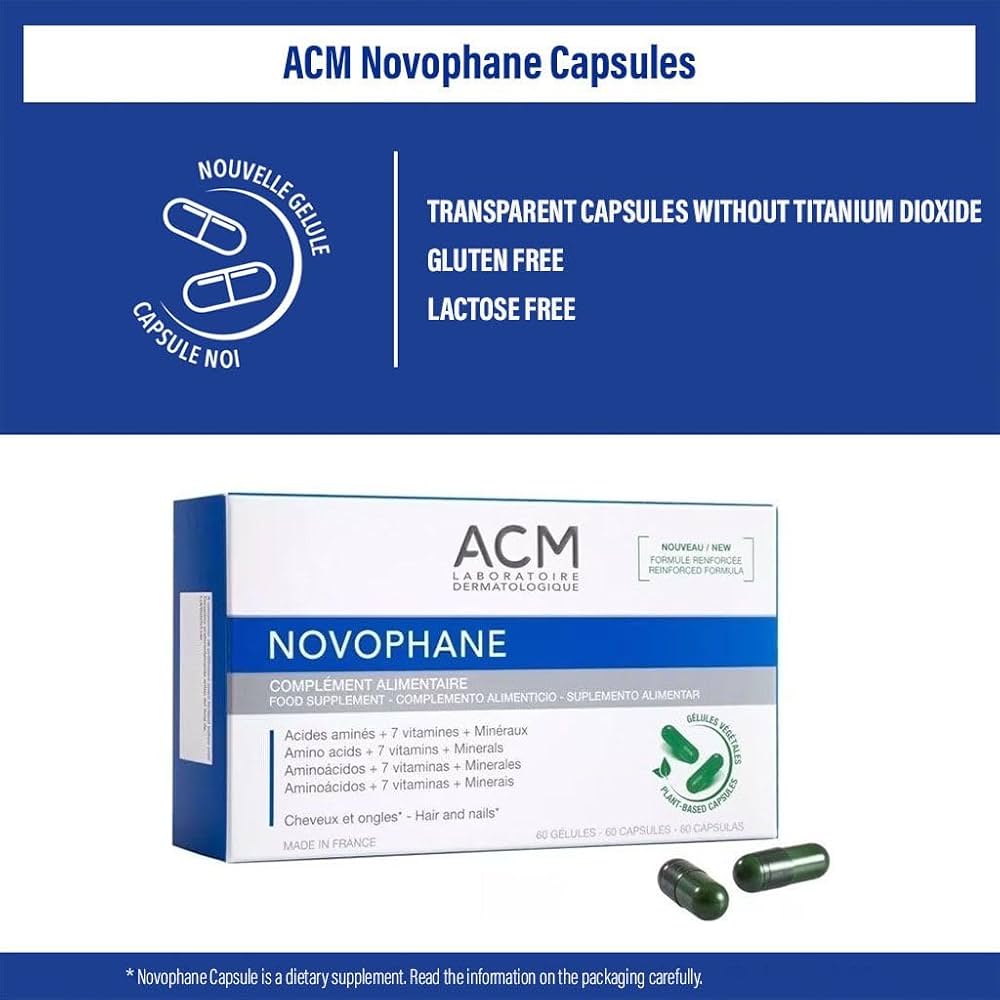 ACM Laboratoire Novophane Hair & Nails Food Supplement Capsules x60