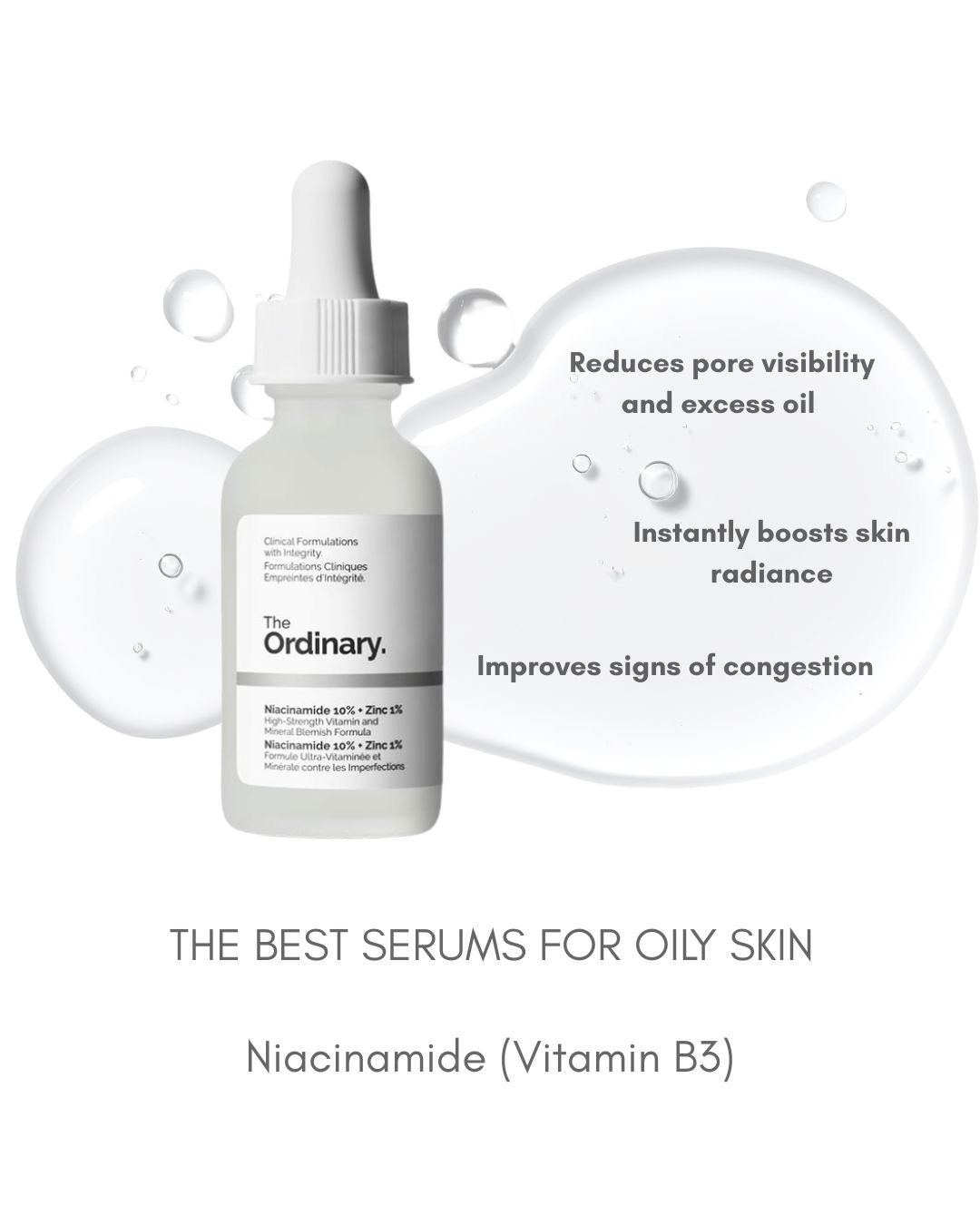 The Ordinary Niacinamide 10% + Zinc 1% – Pore Refining & Oil Control Serum (30ml)