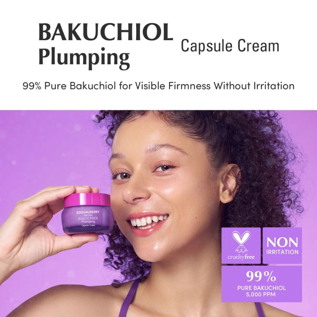 EQQUALBERRY Bakuchiol Plumping Capsule Cream (50ml)