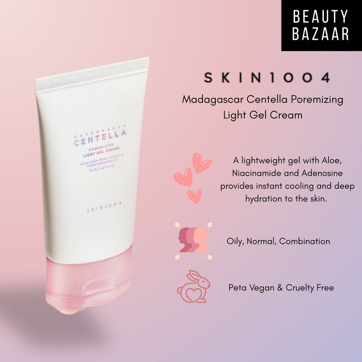 SKIN1004 - Madagascar Centella Poremizing Light Gel Cream