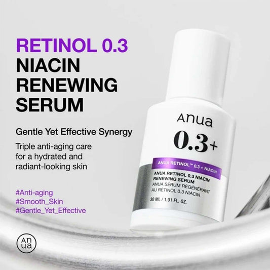 Anua – Retinol 0.3% + Niacin Renewing Serum