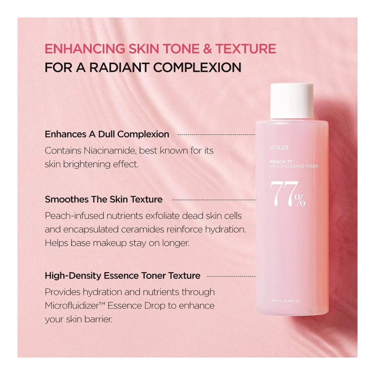 Anua – Peach 77 Niacin Essence Toner