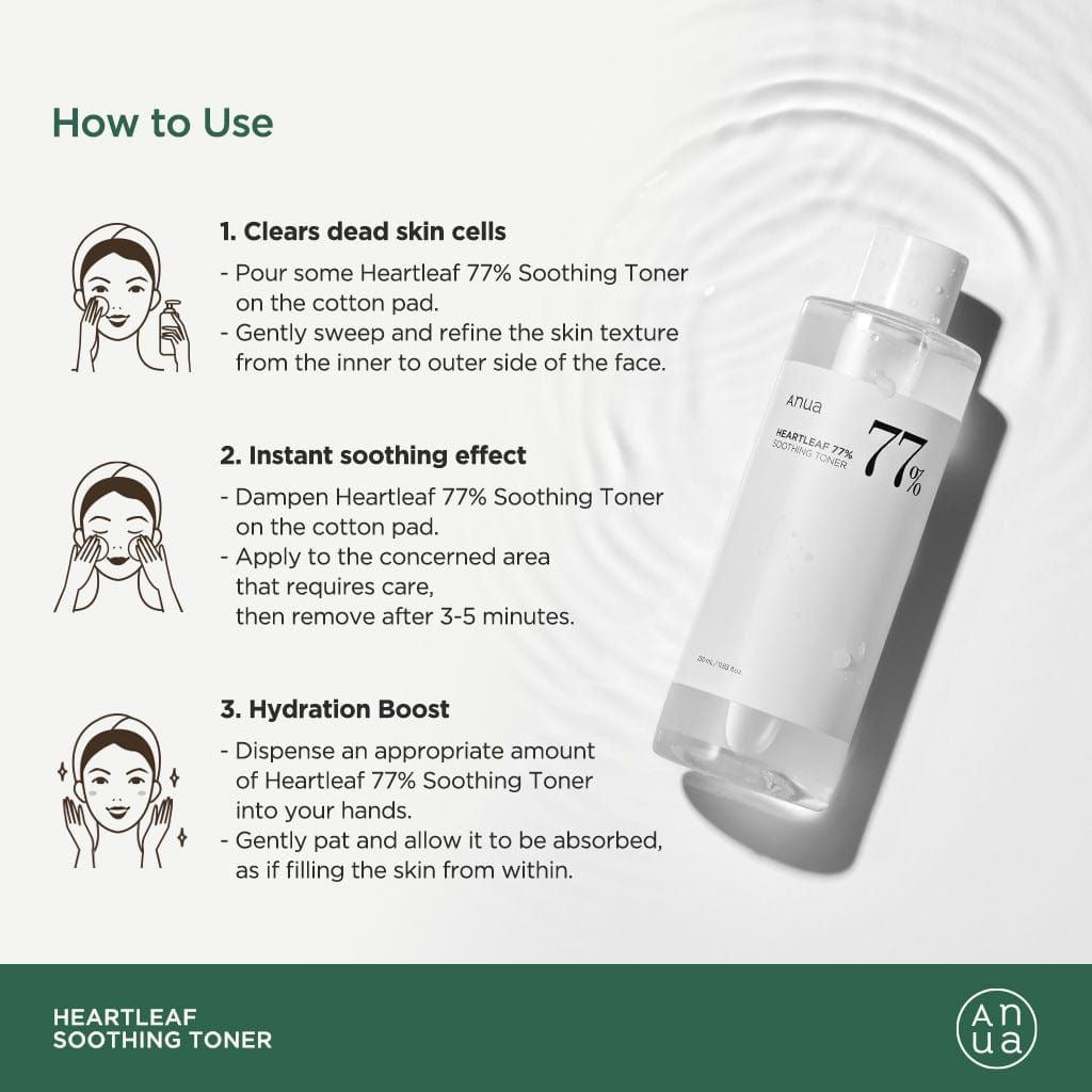 Anua – Heartleaf 77% Soothing Toner
