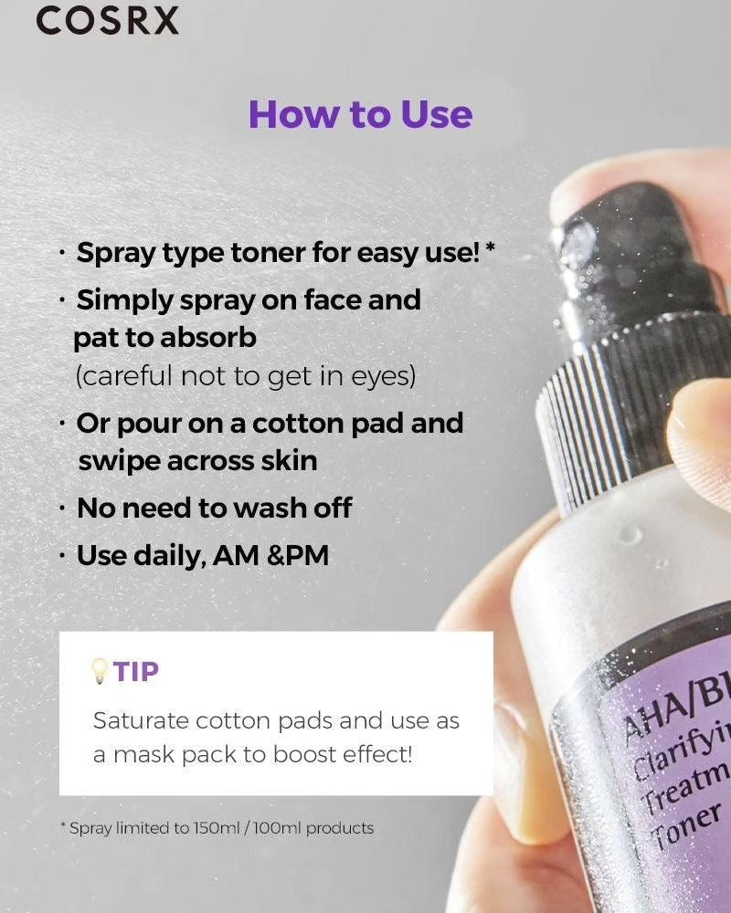 COSRX – AHA/BHA Clarifying Treatment Toner (150ml)