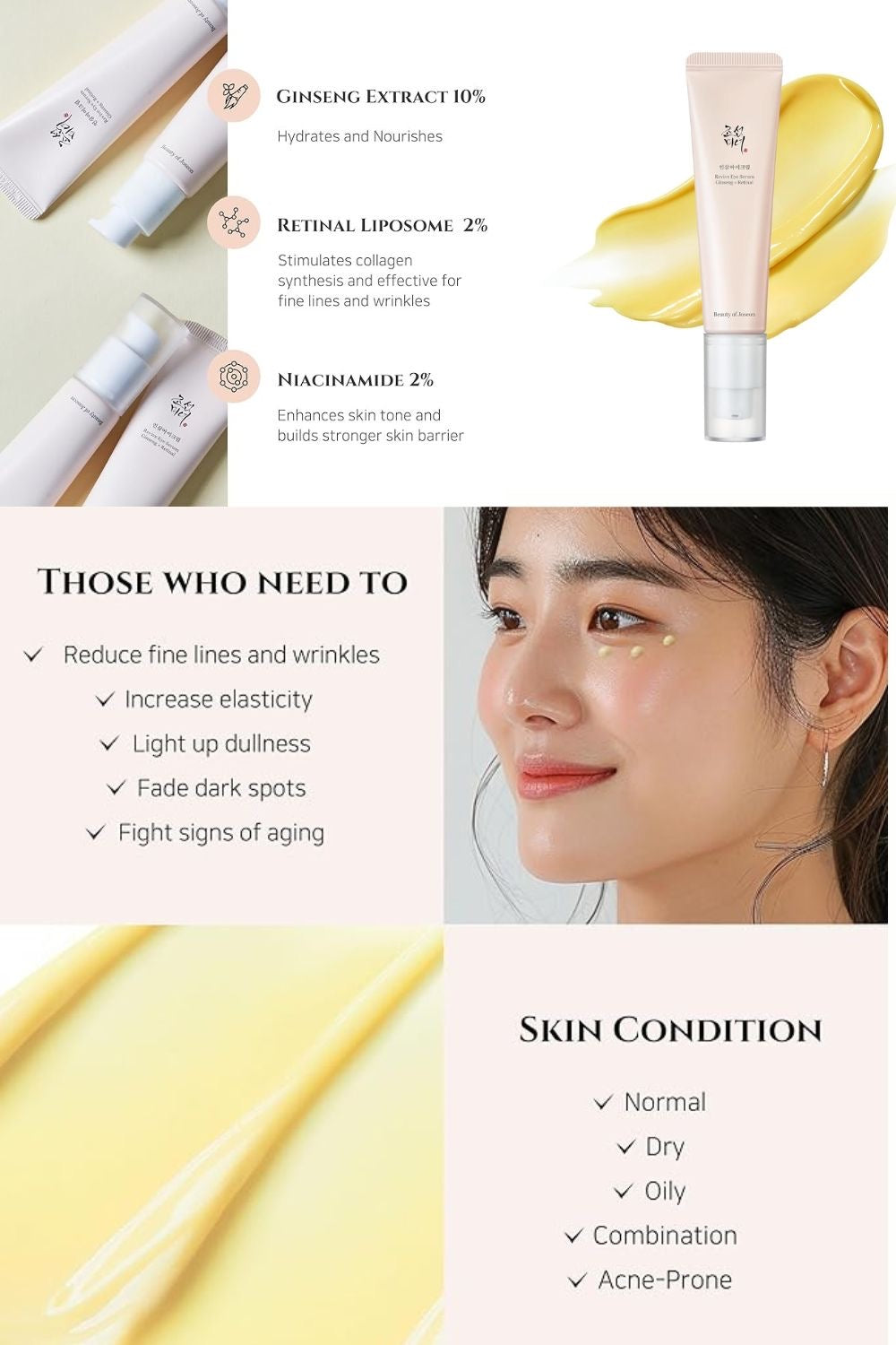 Beauty of Joseon – Revive Eye Serum: Ginseng + Retinal