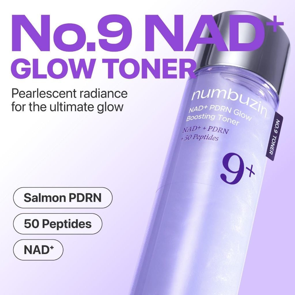 No.9 NAD + PDRN Glow Boosting Toner
150ml