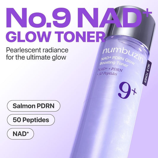 No.9 NAD + PDRN Glow Boosting Toner
150ml
