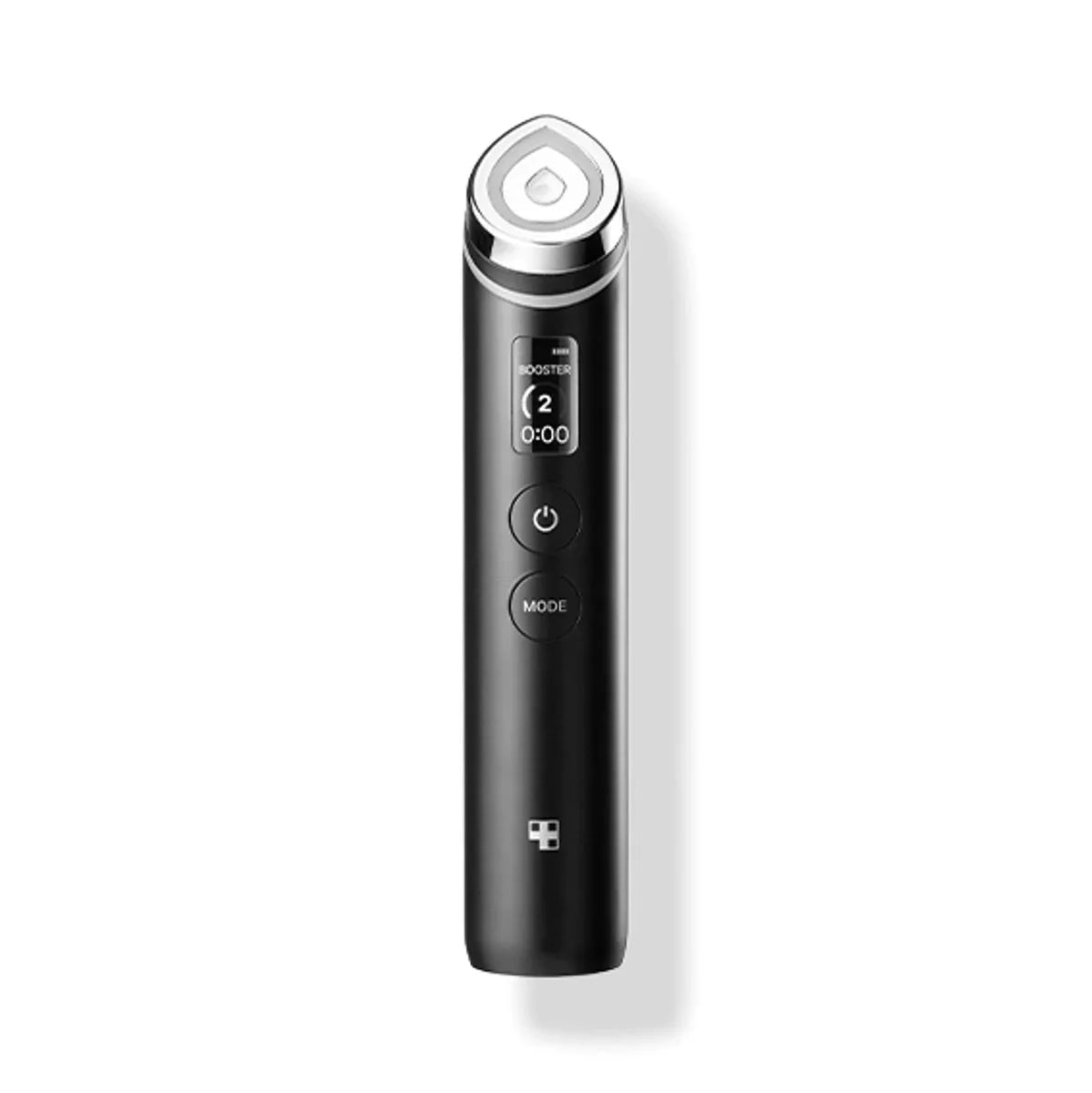 Black facial beauty device with digital display and mode buttons for skincare routines