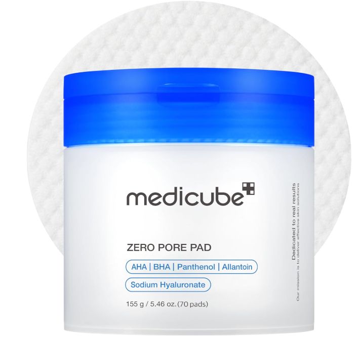 Medicube Zero Pore Pad 2.0 | Daily AHA + BHA Exfoliating & Pore-Tightening Toner Pads