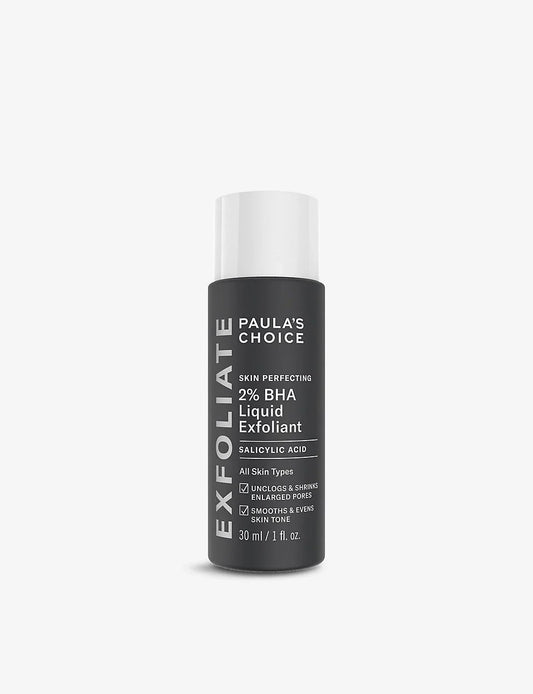 Paula's Choice 2% BHA Liquid Exfoliant for all skin types, unclogs pores & evens skin tone