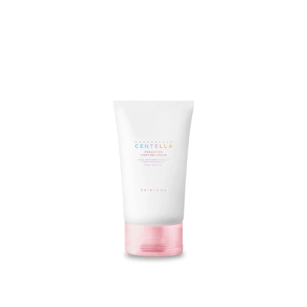Madagascar Centella Poreminizing Light Gel Cream with pink cap, skincare essential for glowing skin