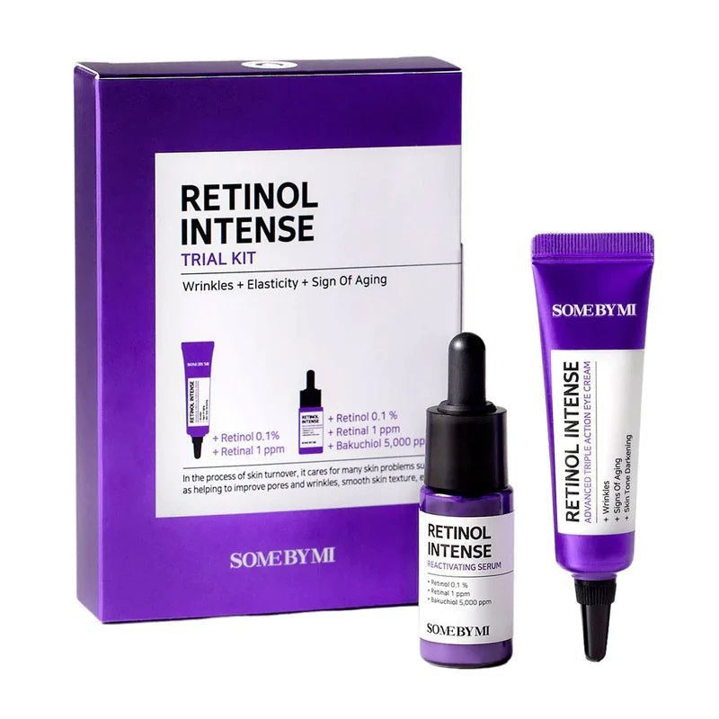 SOME BY MI Retinol Intense Trial Kit | Anti-Aging Serum & Eye Cream Set for Sensitive Skin