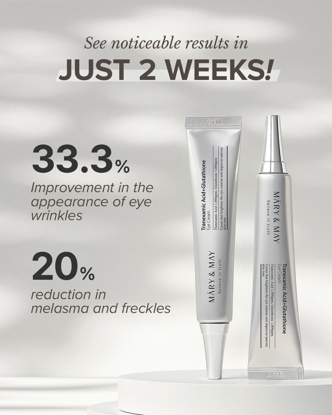 Mary & May Tranexamic Acid + Glutathione Eye Cream Mini (12g)