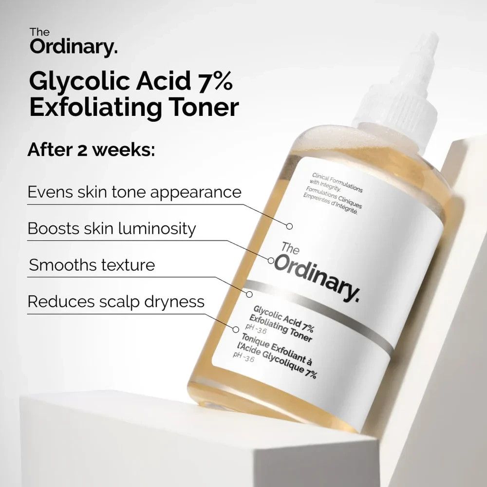 The Ordinary Glycolic Acid 7% Exfoliating Toner (240ml)
