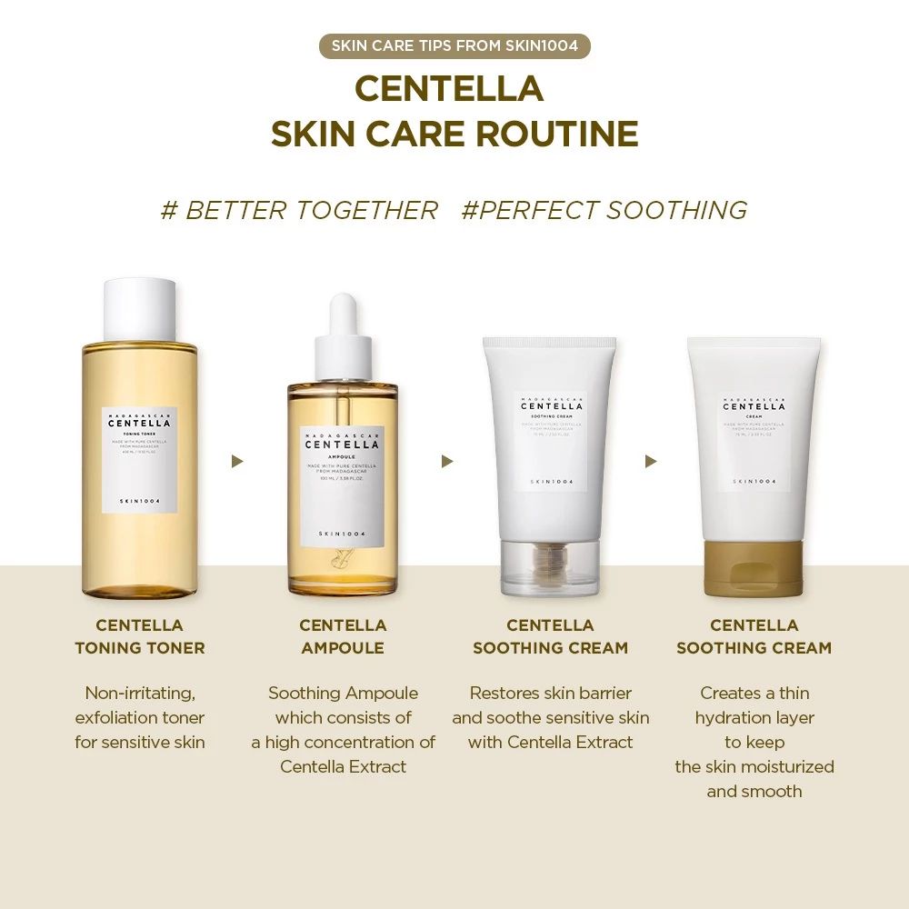 SKIN1004 - Madagascar Centella Travel Kit | Complete Mini Skincare Set for Sensitive & Hydrated Skin