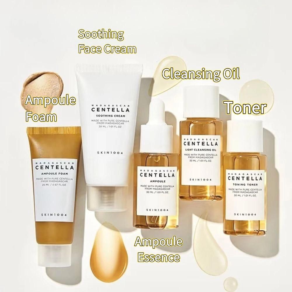 SKIN1004 - Madagascar Centella Travel Kit | Complete Mini Skincare Set for Sensitive & Hydrated Skin