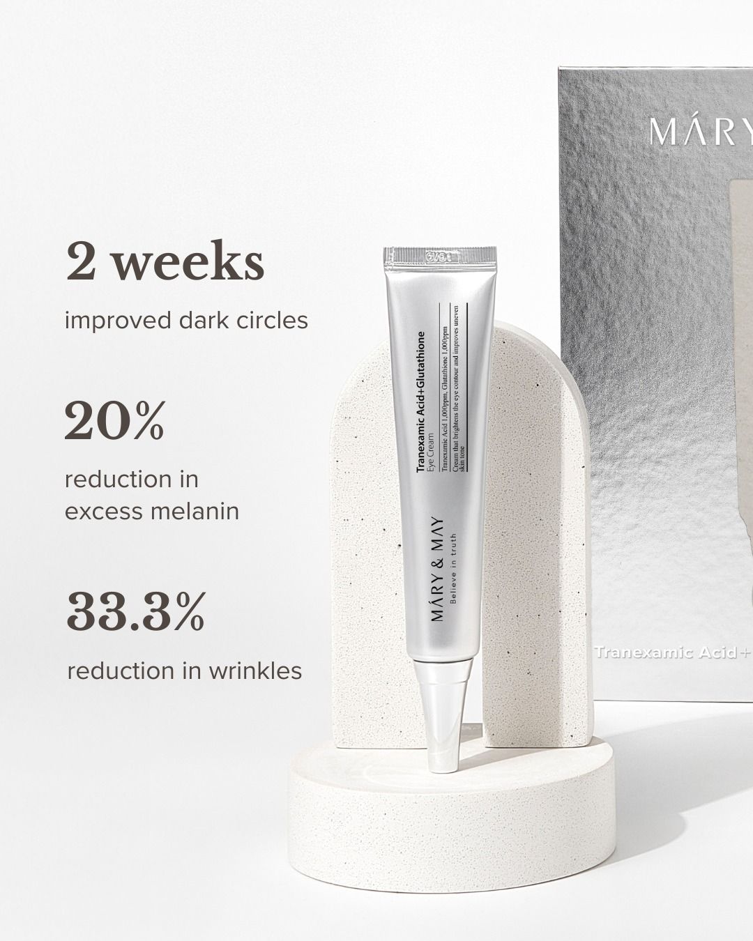 Mary & May Tranexamic Acid + Glutathione Eye Cream Mini (12g)