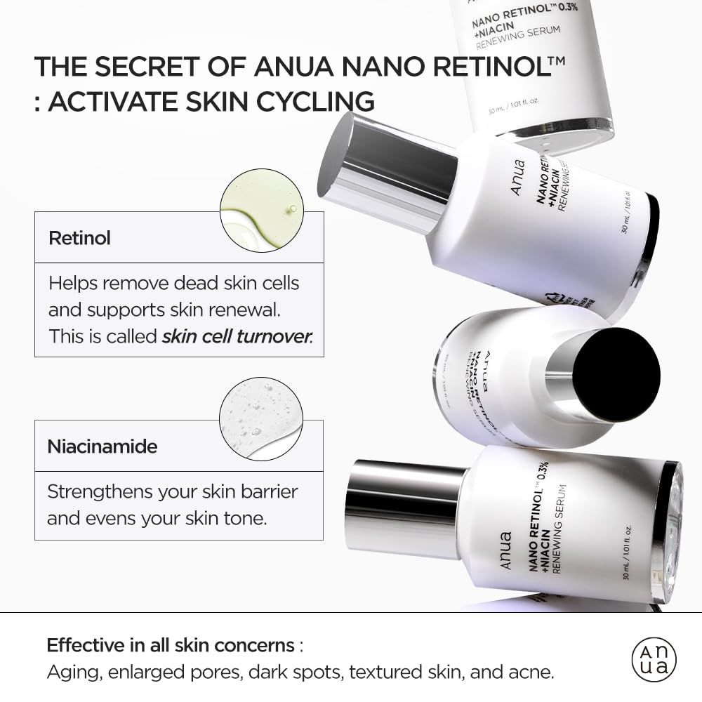 Anua – Retinol 0.3% + Niacin Renewing Serum